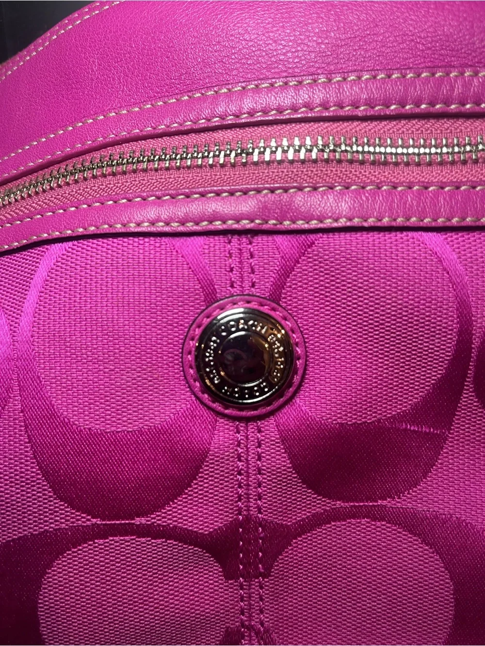 Y2K Coach Laura Signature Hobo / Crescent Bag 2010